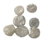 3.5-4mm Approx, Grey White Rough Diamond Discs, Diamond Tyre, 1Pc, Diamond Studs