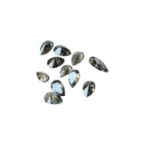 Salt And Pepper Pear Shaped Brilliant Cut Faceted Clear Black Diamond For Jewelry