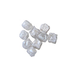 4.5-5mm White Grey Raw Diamond Cube, 2 Pcs Box Shaped White Grey Diamond Cube