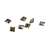 Melee Champagne Brown 2mm Princess Cut Faceted Diamond For Jewelry (1Pc To 2Pc)