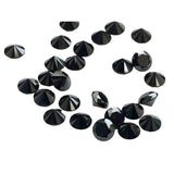 Black Diamonds, 1-2mm MELEE DIAMONDS Round Solitaire Diamond (5Pc-40Pc)-APD19