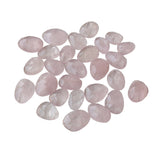 17-19mm Morganite Rose Cut Cabochons, 2 Pcs Loose Natural Faceted Morganite Gemstones Flat Back Cabochons - PNT55B