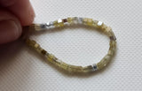 1.5-2mm Yellow, Grey Diamond Cube Beads, Sparkling Faceted Diamond 14 Pcs-PDD588