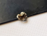 Salt And Pepper Diamond Heart Loose Diamond Cabochon Diamond Charm 6mm-PDD600