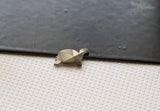 Grey Turtle Cut Polished Diamond Slice Loose Fancy Tortoise Diamond Charm