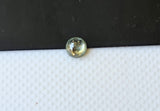 Green Round Polished Diamond Cabochon, Natural Green Plain 1 Pc 3.6mm-PDD591