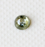 Green Round Polished Diamond Cabochon, Natural Green Plain 1 Pc 3.6mm-PDD591