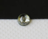 Green Round Polished Diamond Cabochon, Natural Green Plain 1 Pc 3.6mm-PDD591