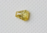 Natural Yellow Shield Diamond For Ring, Loose Diamond Shield Pendant 4.8x4.3mm