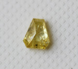 Natural Yellow Shield Diamond For Ring, Loose Diamond Shield Pendant 4.8x4.3mm