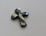 Salt And Pepper Diamond Cross Polished Diamond Loose Fancy 14.8x10.8mm-PDD598