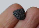 Black Rough Diamond, Black Raw Diamond 10.3x9mm Loose Diamond For Jewelry-PDD596