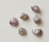 4-5mm Pink Grey Diamond Rough, Natural Pink Uncut Diamond, 2 Pcs-PPKJ107