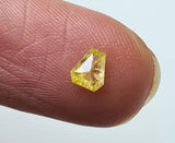 Natural Yellow Shield Diamond For Ring, Loose Diamond Shield Pendant 4.8x4.3mm