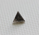 Salt And Pepper Diamond, 4.2mm Trillion Diamond, RARE Triangle Shape Diamond