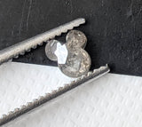 Salt And Pepper Mickey Head Polished Diamond Loose Faceted Mickey Mouse Ears