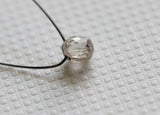 3x2mm White Diamond Briolette Bead, 0.17 Cts Natural Diamond Faceted Tear Drop