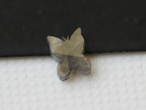 Rare Salt And Pepper Butterfly Cut Polished Loose Diamond Slice, 5x3.8mm-PDD618