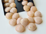Pink Opal Plain Heart Beads, 12.8mm Pink Opal  Heart Briolettes, 7 Inch-PDG361