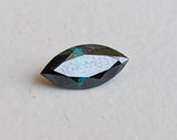 Clear Blue Diamond Marquise Cut, 6.9x3.3mm Sparkling Blue Facet Marquise Diamond
