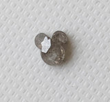 Salt And Pepper Mickey Head Polished Diamond Loose Faceted Mickey Mouse Ears