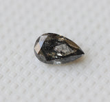 Salt And Pepper Diamond Pear Cut, Diamond Pear For Ring, Loose Diamond Pear