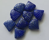 Lapis Lazuli Hand Carved Cabochons 16mm Rare Natural Blue Lapis (2pcs To 4 Pcs)