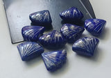 Lapis Lazuli Hand Carved Cabochons 16mm Rare Natural Blue Lapis (2pcs To 4 Pcs)