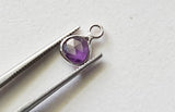 Amethyst Heart Charm Connectors Faceted Heart 925 Silver 9-10mm (5 Pcs-10 Pcs)