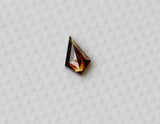 Cognac Diamond Kite 4.5x2.7mm Brown Kite Flat Back Diamond Cabochon For Ring