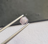 Pink Diamond Hexagon Shaped Diamond 4x3.5mm Flat Back Diamond Cabochon For Ring