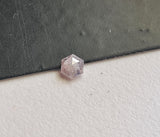 Pink Diamond Hexagon Shaped Diamond 4x3.5mm Flat Back Diamond Cabochon For Ring