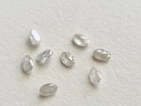 White 2x3mm Oval Shape Brilliant Cut Faceted Clear Diamond for Ring (1Pc To 2Pc)