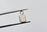 Ethiopian Opal Charm Connector, Opal 925 Silver Bezel 9-11mm (5Pc-10Pc)