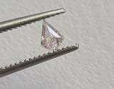 Pink Diamond Kite Cut Diamond 4.2x3mm Pink Kite Shape Flat Back Diamond Cabochon