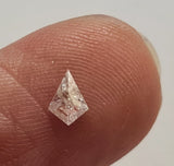 Light Pink Diamond Kite Cut Diamond 5.1x3.6mm Kite Flat Back Diamond Cabochon