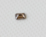 Brown Emerald Cut Fancy Rectangle Diamond For Ring, 2x3mm Emerald Cut for Ring