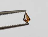 Cognac Diamond Kite 4.5x2.7mm Brown Kite Flat Back Diamond Cabochon For Ring