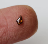 Cognac Diamond Kite 4.5x2.7mm Brown Kite Flat Back Diamond Cabochon For Ring