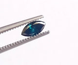 Blue Diamond Marquise Cut, 6x3.1mm Sparkling Blue Faceted Diamond For Ring