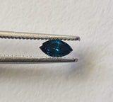 Blue Diamond Marquise Cut, 5.4x3.3mm Sparkling Blue Faceted Diamond For Ring