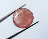 15mm Natural Strawberry Quartz Round Cabochons Loose for Jewelry (5Pcs To 10Pcs)