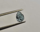 Blue Diamond Pear Slice For Ring, Loose Diamond Pear Polki for Pendant, 5x3.7mm