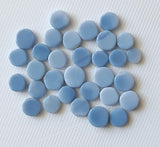 6-7mm Blue Opal Cabochons, Natural Blue Opal Round Cabochons (10 Pcs To 20 Pcs)