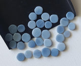 6-7mm Blue Opal Cabochons, Natural Blue Opal Round Cabochons (10 Pcs To 20 Pcs)