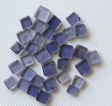 4-6mm Iolite Square Cabochon, Natural Loose Iolite Plain Smooth (25Pcs To 50Pcs)