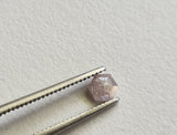 Pink Diamond Hexagon Shaped Diamond 4x3.5mm Flat Back Diamond Cabochon For Ring