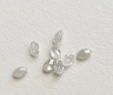 White 2x3mm Oval Shape Brilliant Cut Faceted Clear Diamond for Ring (1Pc To 2Pc)