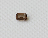 Brown Emerald Cut Fancy Rectangle Diamond For Ring, 2x3mm Emerald Cut for Ring