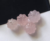 10-12mm 4 Pcs Natural Pink Aquamarine Morganite Melon Bead For Jewelry/Necklace